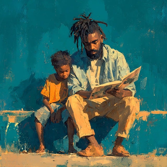 Free ai generated father child illustration