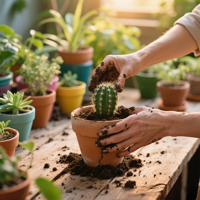 Free garden cacti thorns illustration