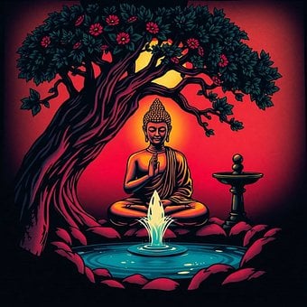 Buda, Meditación, Budismo, Monje