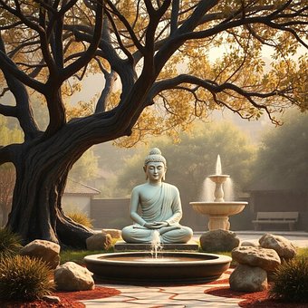 Buda, Meditación, Budismo, Monje
