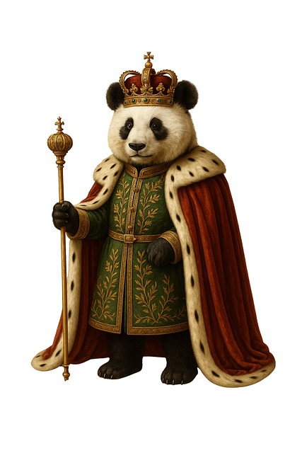 Free Panda King vector and picture