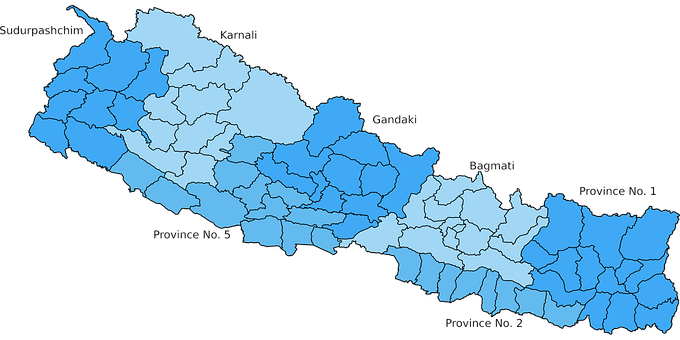 Free Nepal Nepal Svg Map vector and picture