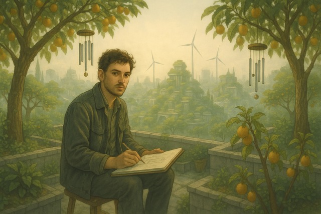 Free ai generated artist sketch illustration