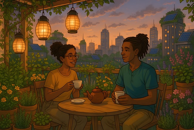 Free ai generated sunset nature illustration