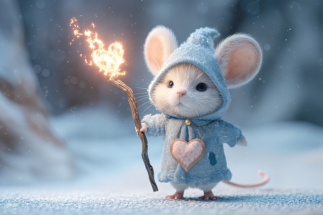 Free ai generated mouse adorable illustration