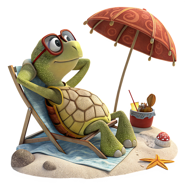 Download free HD stock image of Ai Generated Turtle Free ai generated turtle summer illustration