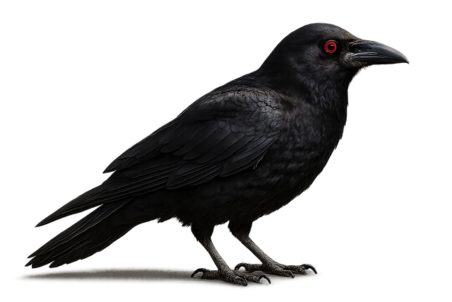 Free bird crow pens illustration