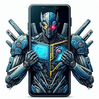 Sticker, Smartphone, Robot, Humanoide