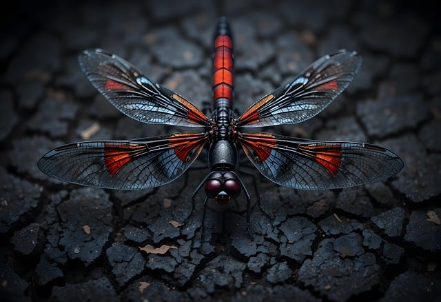 Free dragonfly insect nature illustration