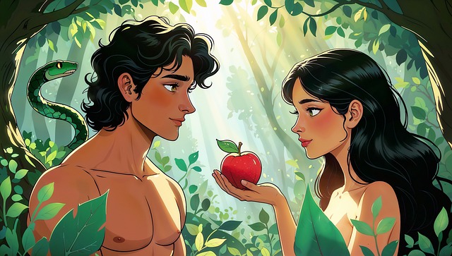 Free Adam Eve illustration and picture