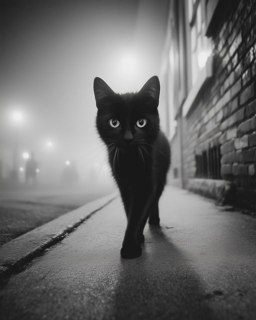 Free cat road animal illustration