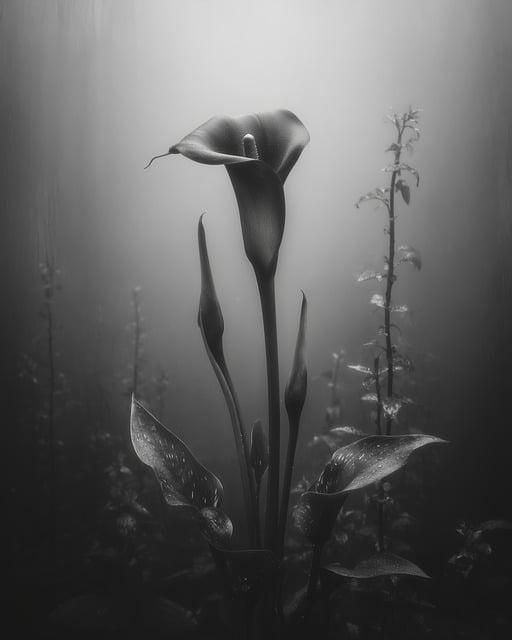 Free plants calla noble illustration
