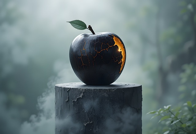 Free ai generated apple fruit illustration