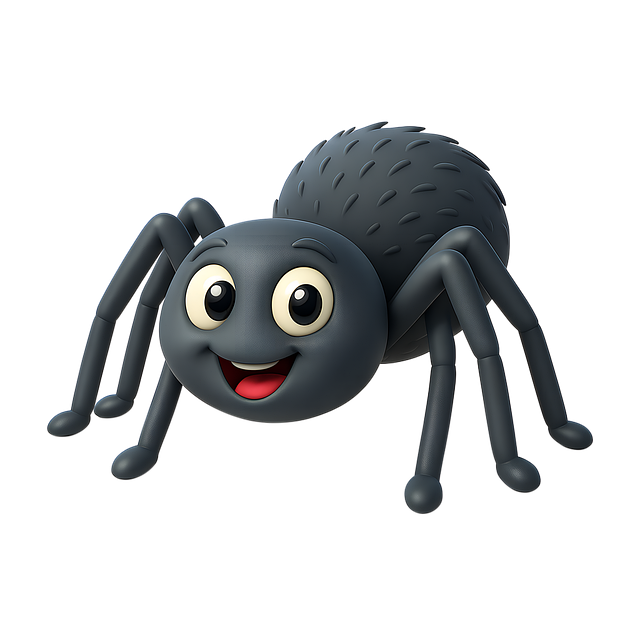 Free ai generated cartoon spider illustration
