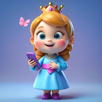 En Prinsesse, Pige, Dronning, Smuk