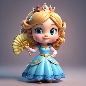 En Prinsesse, Pige, Dronning, Smuk