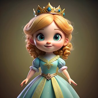 En Prinsesse, Pige, Dronning, Smuk