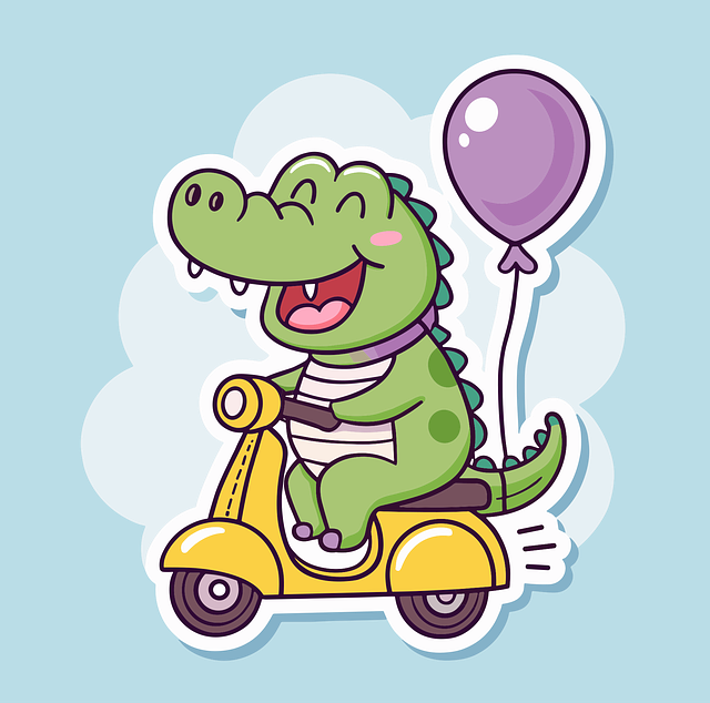 Free ai generated crocodile cartoon crocodile illustration