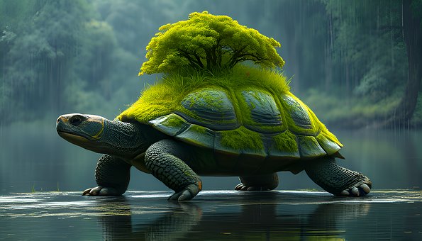 Free Turtle Rain illustration and picture
