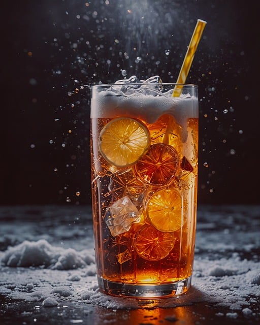 Free ai generated icetea drink illustration