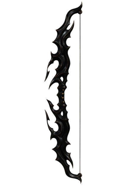 Free ai generated fantasy bow gothic bow illustration