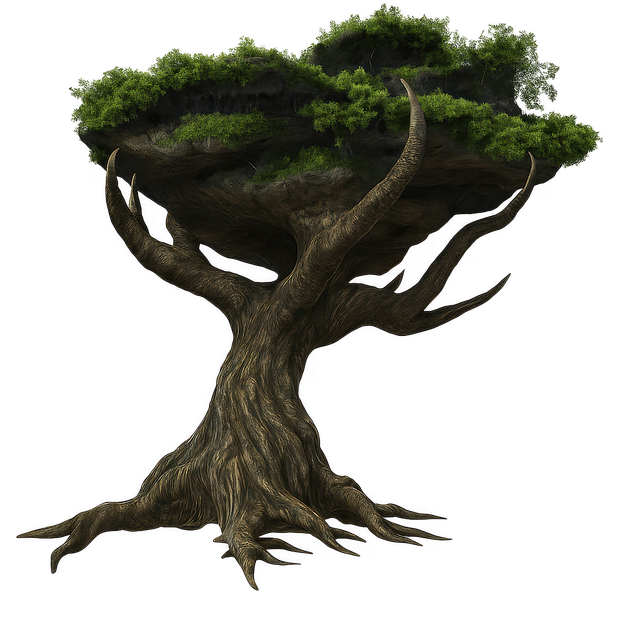 Free ai generated mystical tree fantasy tree illustration