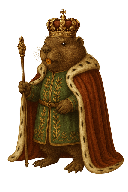 Free beaver royal beaver fantasy beaver illustration