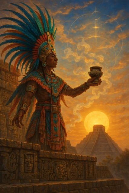 Free ai generated nature mayan illustration