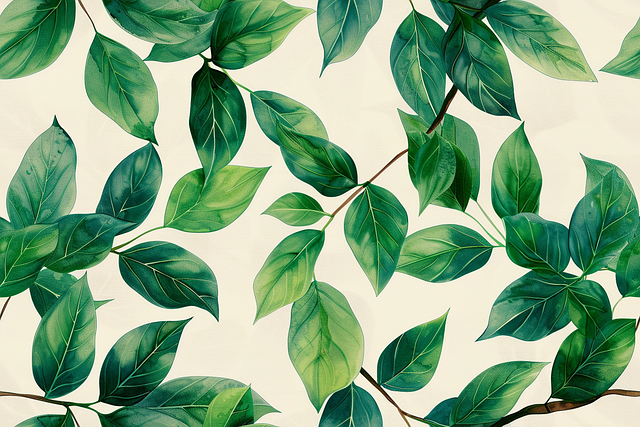 Free ai generated eucalyptus leaves illustration