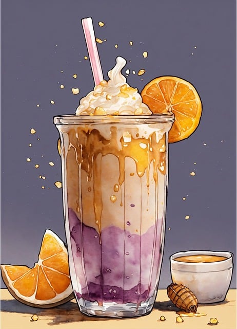 Free milkshake watercolor painting drink art illustration