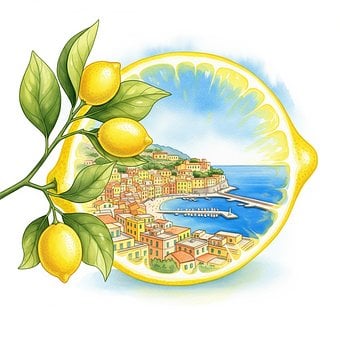 Free Italy Amalfi Coast illustration and picture