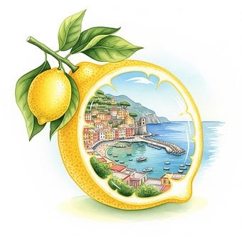 Free Italy Amalfi Coast illustration and picture