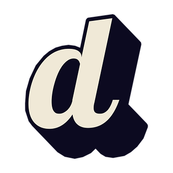 D, Buchstabe, Schriftart, Farbe, Text