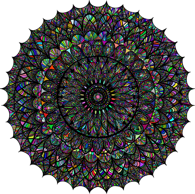 Mandala, Blühen, Filigran, Abstrakt