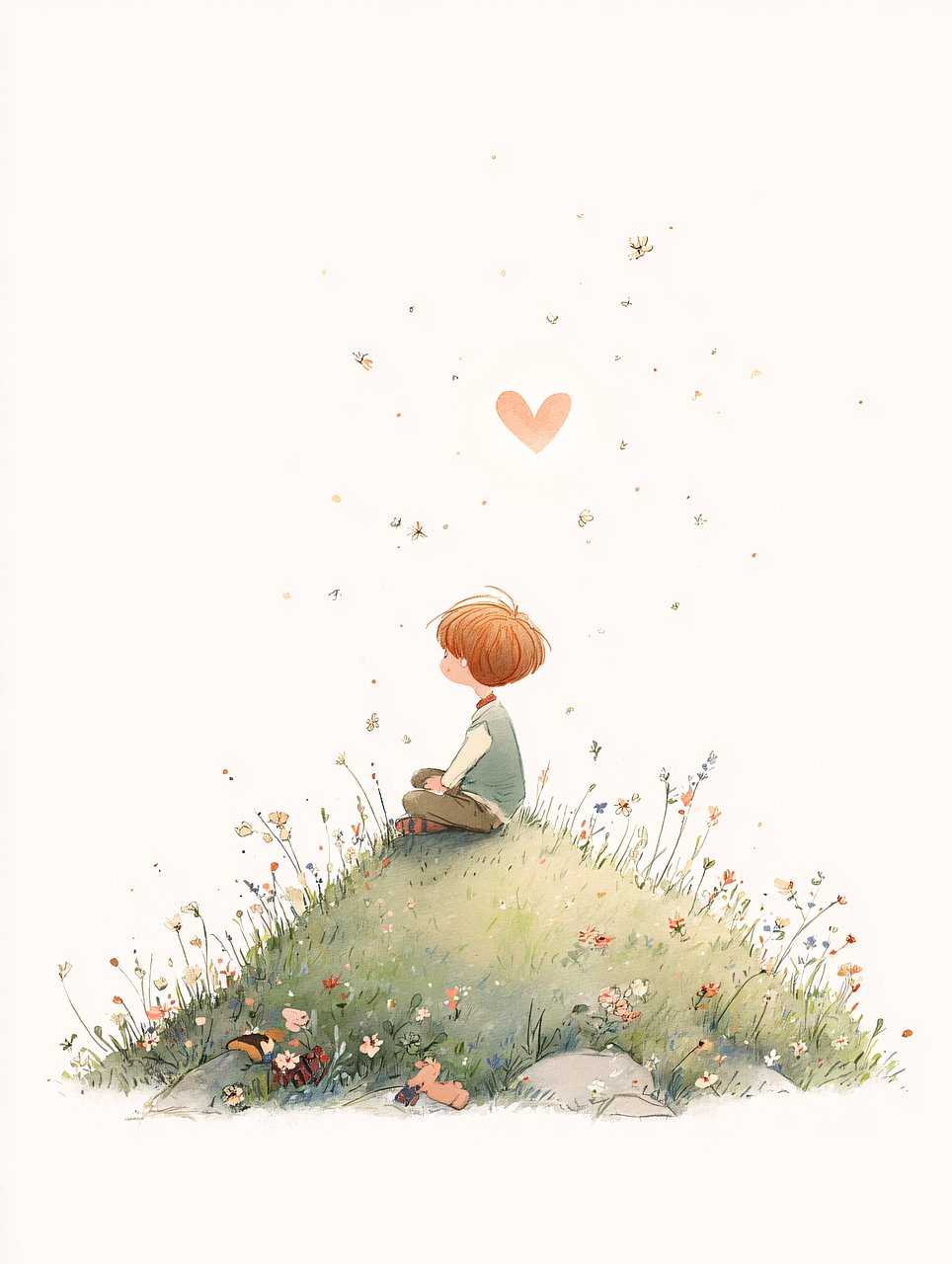 Download free HD stock image of Ai Generated Child Free ai generated child dreamy illustration