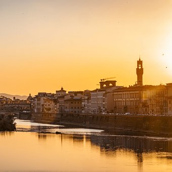 Free River Buildings illustration and picture