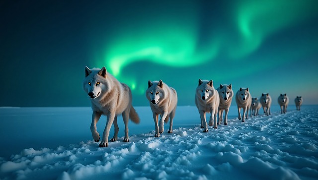 Free ai generated wolf animal illustration