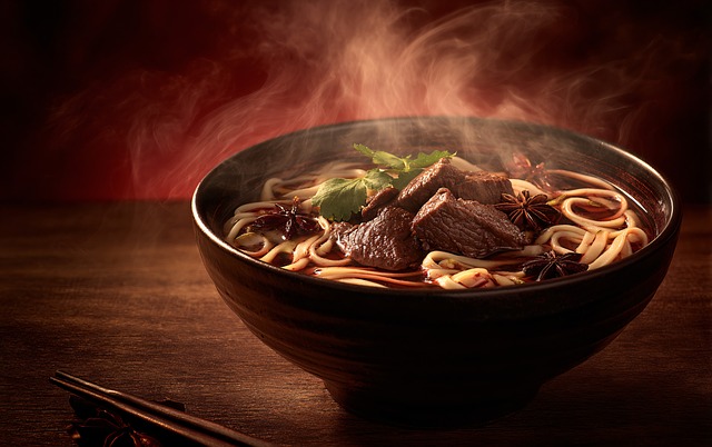 Ai Generiert, Nudeln, Suppe, Rindfleisch