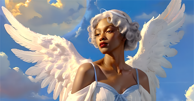 Free Elderly Angel Woman Woman illustration and picture