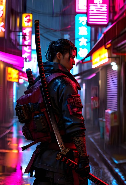 Cyberpunk, Gadesamurai, Neonkatana