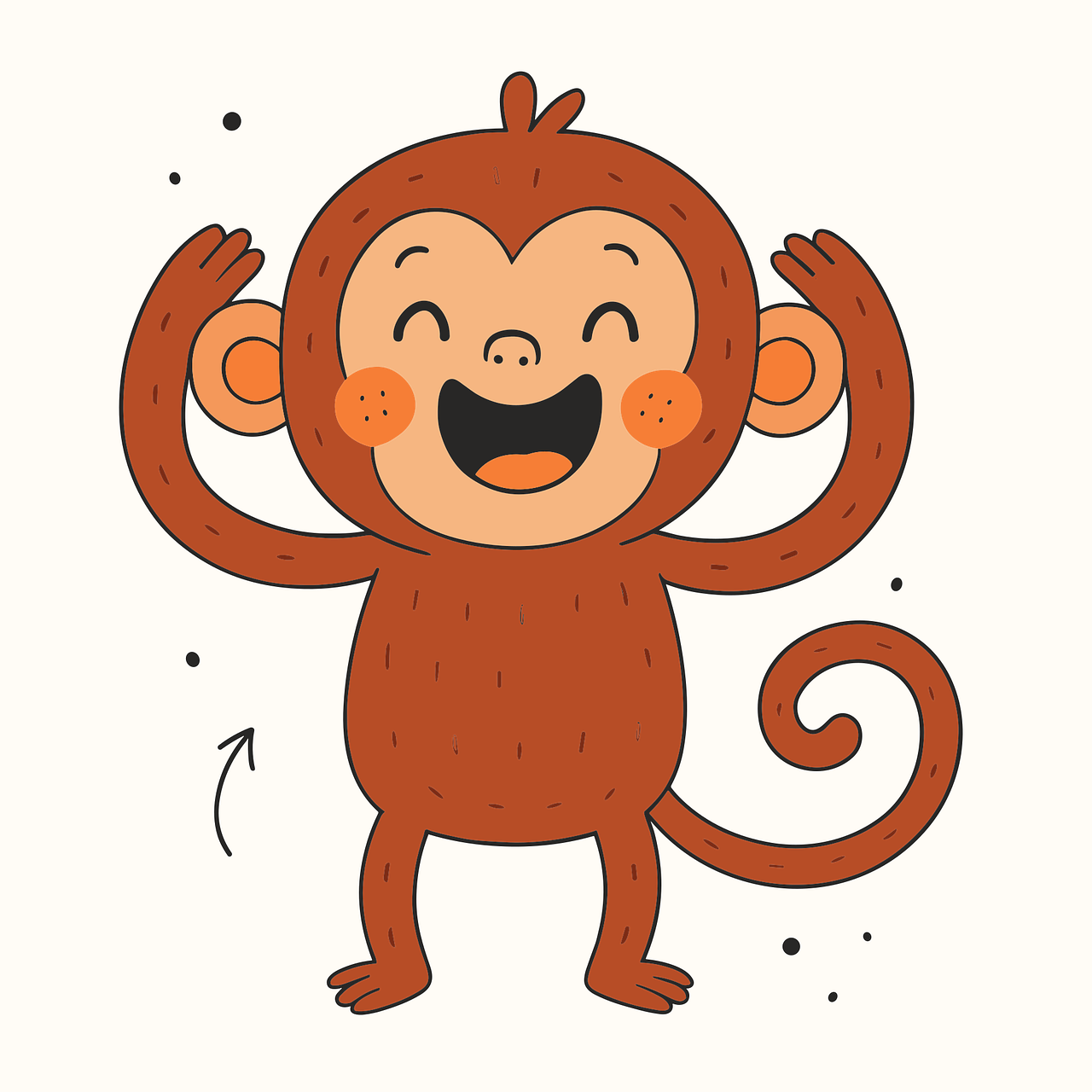 Cartoon Aap Tekening
