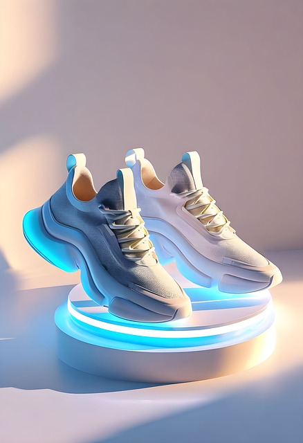 Sneaker, Mockup, Futuristiske Sko