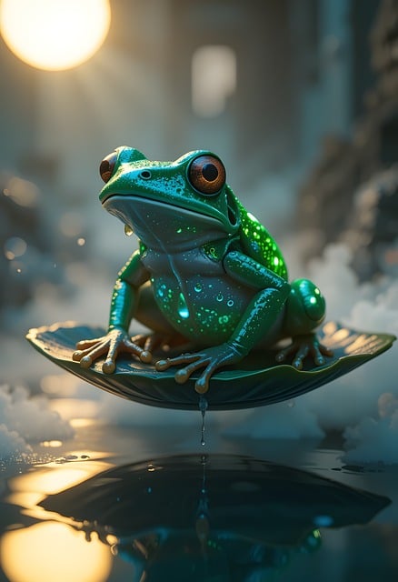 Free frog nature amphibious illustration