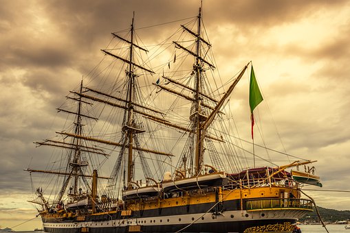 Navă, Mare, Apă, Excursie, Cer, Port