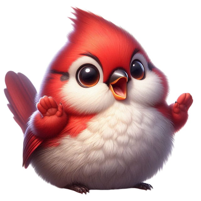 Free cardinal bird animal illustration