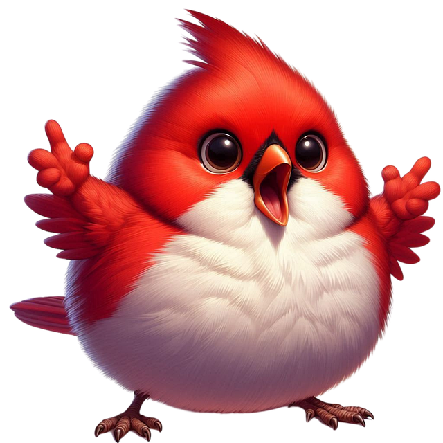 Free cardinal bird animal illustration
