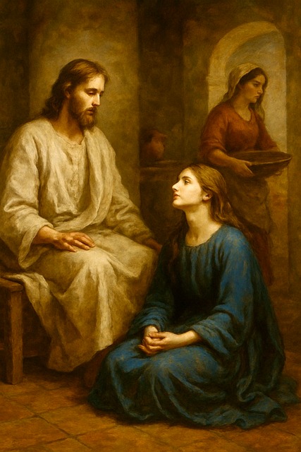 Free Jesus Martha illustration and picture
