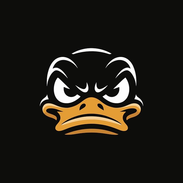 Free logo mascot duck bird vector