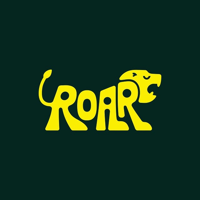 Free roaring art green background vector