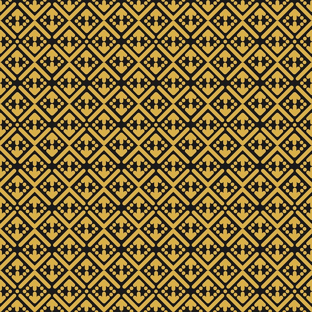 Dotiert, Gold, Muster, Design, Retro